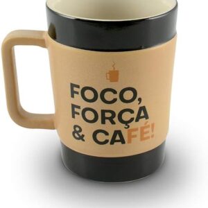 Ceraflame Caneca de Cerâmica Coffee To Go Foco, 150ml, Creme