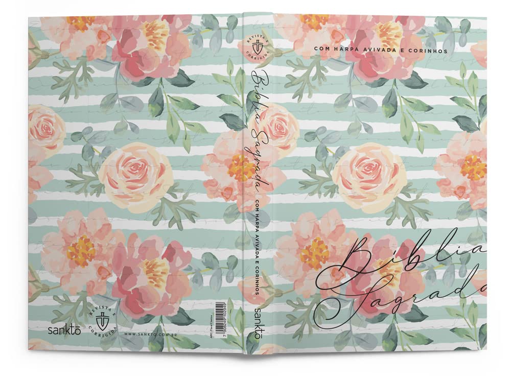 Bíblia ARC 860 Floral Cântico - Letra Normal: Almeida Revista e Corrigida - Imagem 5