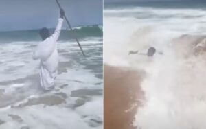 pastor quase morre afogado ao tentar abrir o mar
